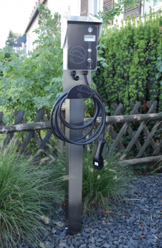 Preview: Edelstahl-Säule für Wallboxen EASY - PRO & DUO Serie